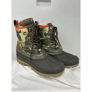 Tommy Hilfiger Haryett Duck Camouflage Winter Rain Boots Size 7M Waterproof